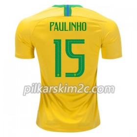 Koszulka Brazylia Paulinho 15 Główna Mistrzostwa Świata 2018 - Koszulki Piłkarskie